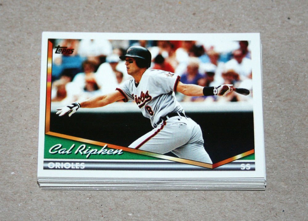 1994 TOPPS BASEBALL - Baltimore Orioles True Team Set with Traded Series
