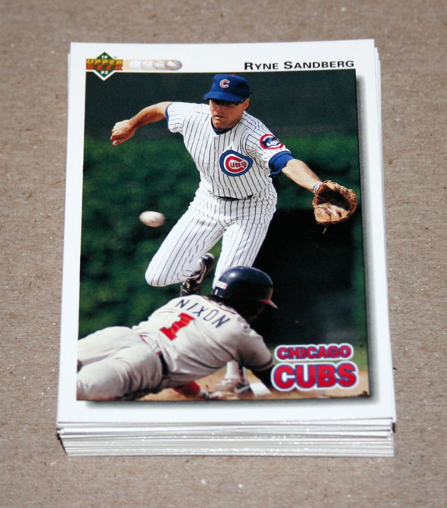 1992 UPPER DECK BASEBALL - Chicago Cubs Team Set + High Number Series