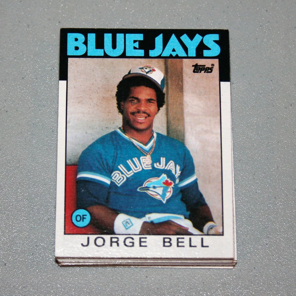 1986 TOPPS BASEBALL - Toronto Blue Jays Team Set = Traded Series
