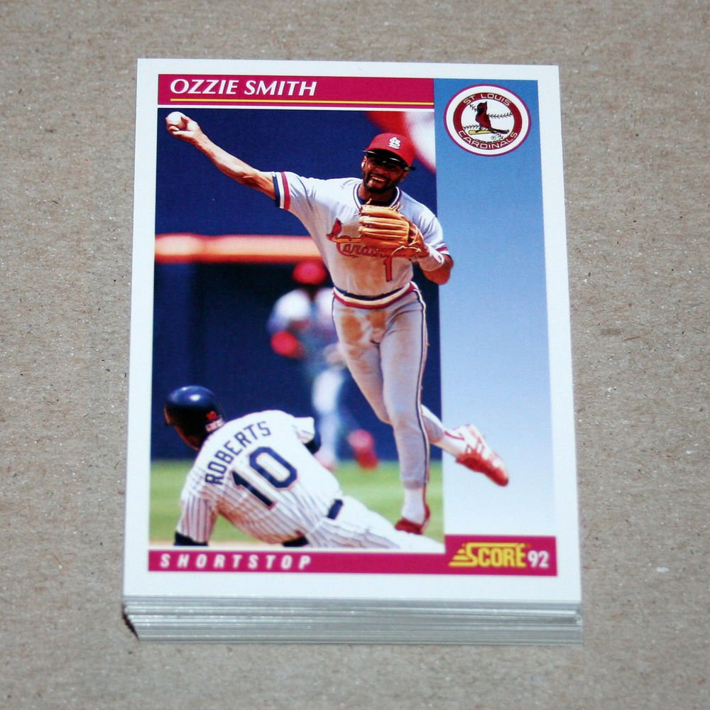 1992 SCORE BASEBALL - St. Louis Cardinals Team Set + Rookie & Traded Series