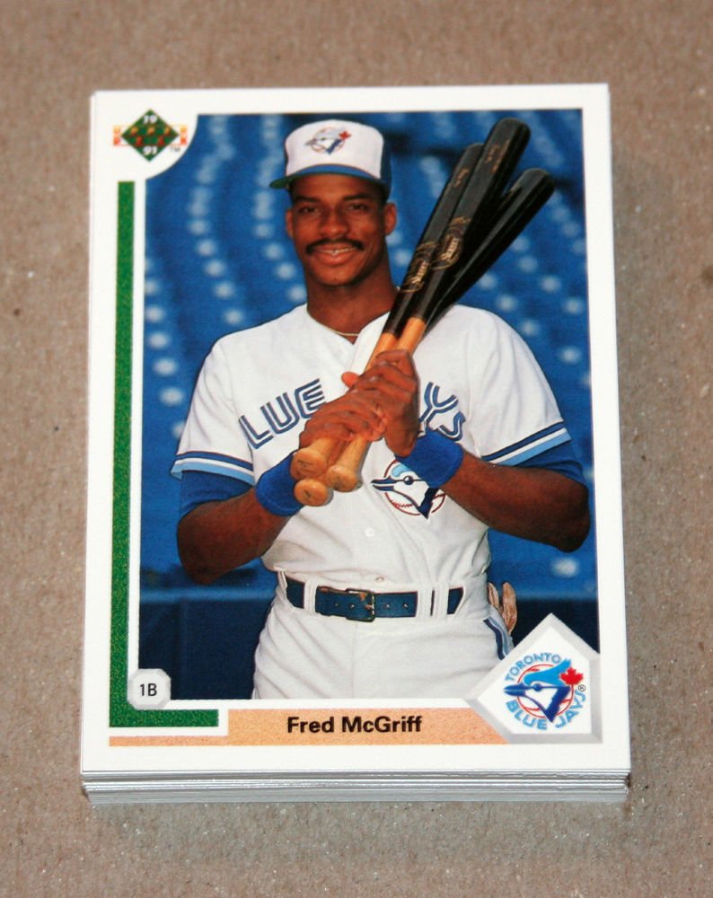 1991 UPPER DECK BASEBALL - Toronto Blue Jays True Team Set (Low/High/Final)