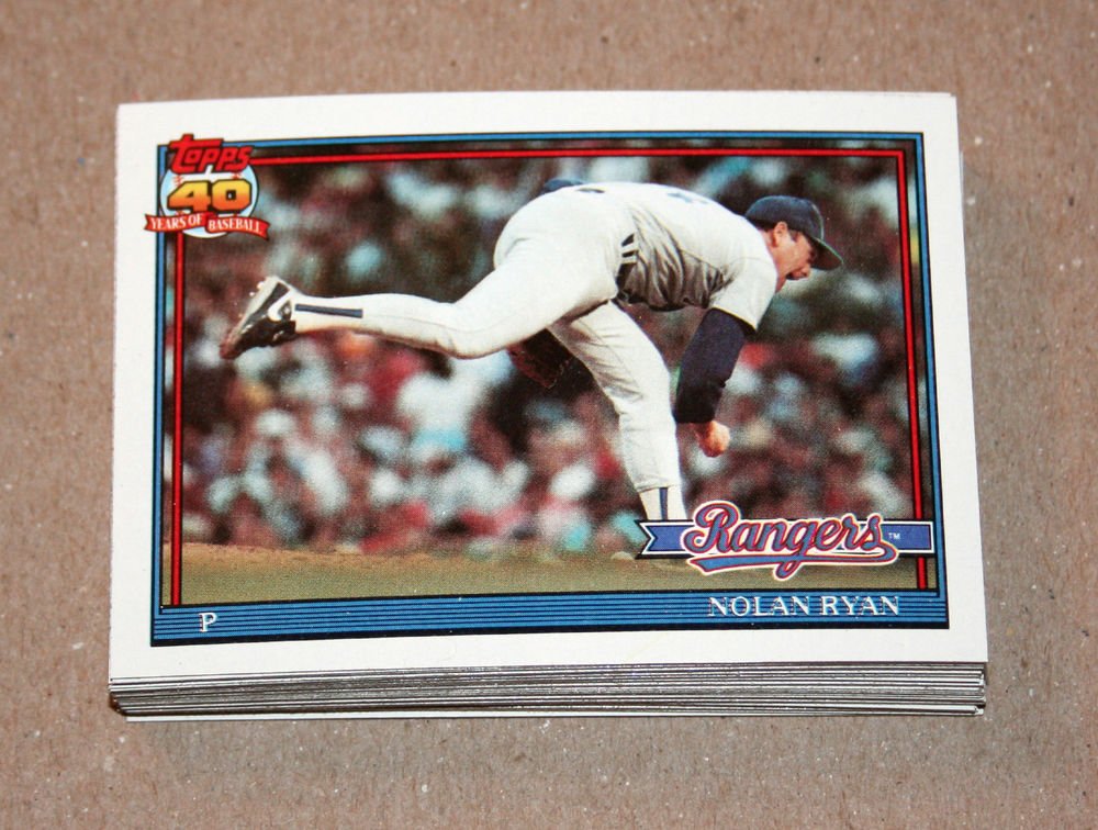 1991 TOPPS BASEBALL - Texas Rangers Team Set + Traded Series