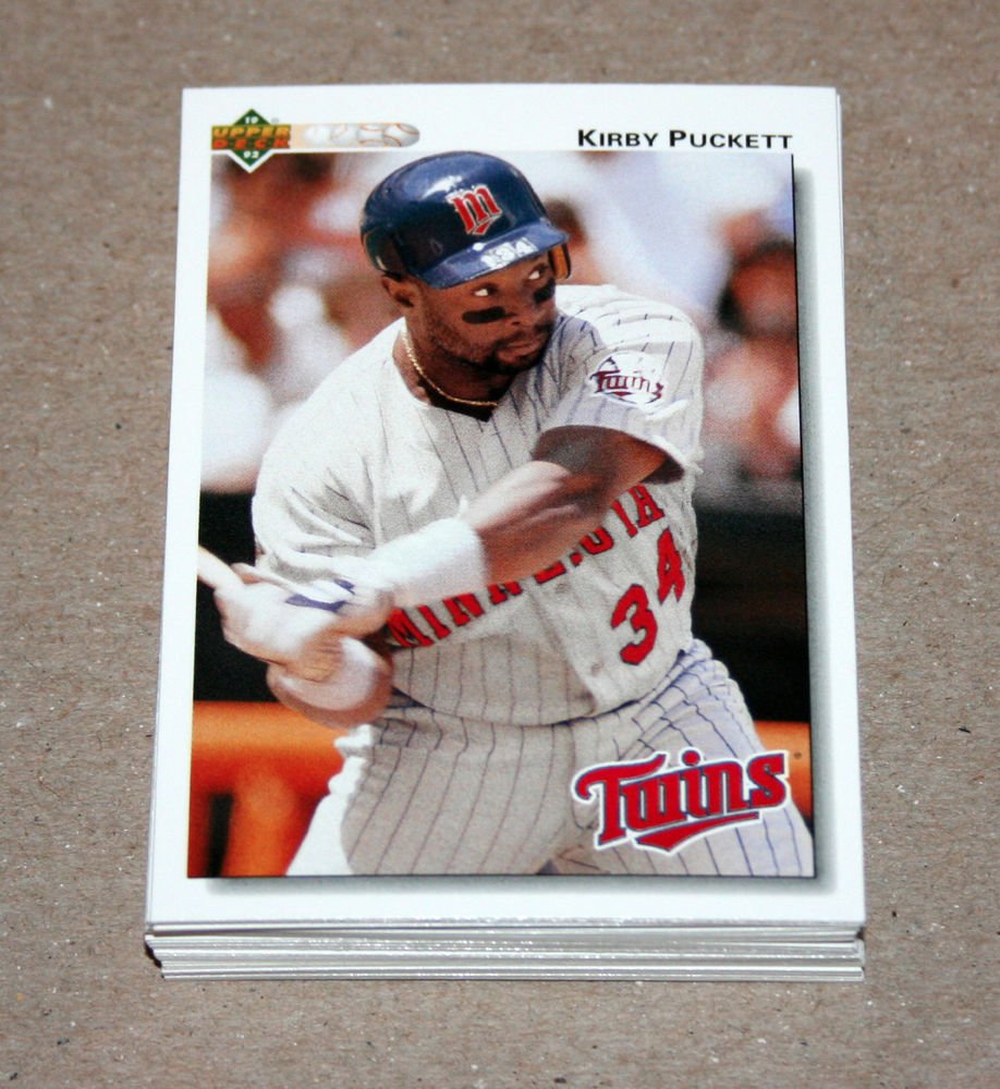 1992 UPPER DECK BASEBALL - Minnesota Twins Team Set + High Number Series