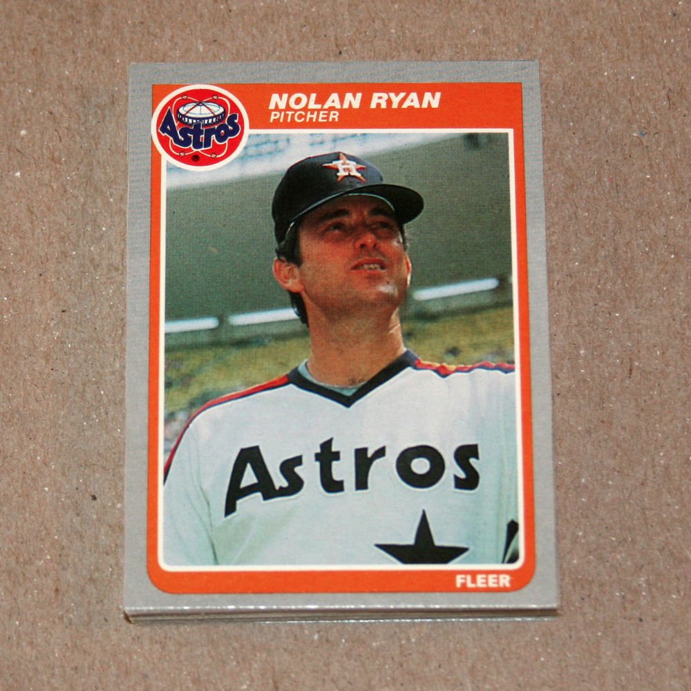 1985 FLEER BASEBALL - Houston Astros Team Set