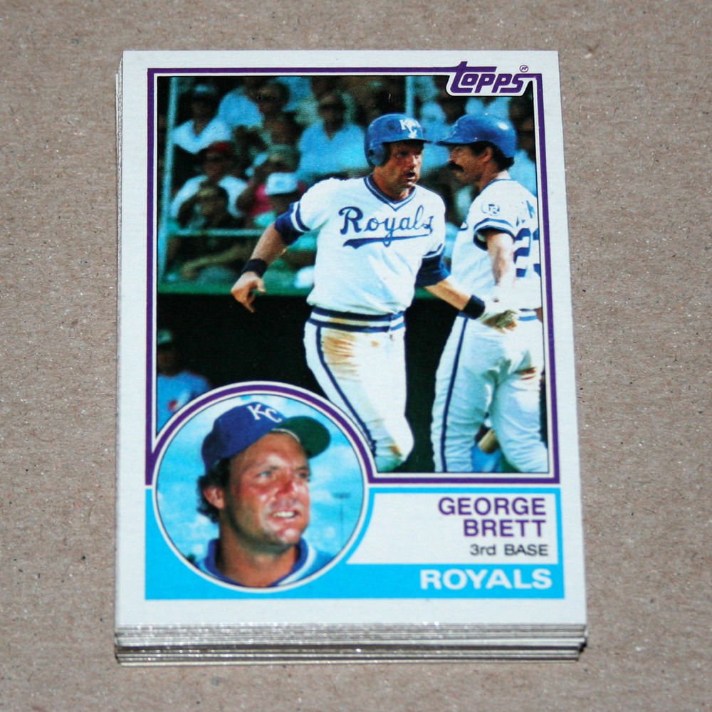 1983 TOPPS BASEBALL - Kansas City Royals Team Set + Traded Series