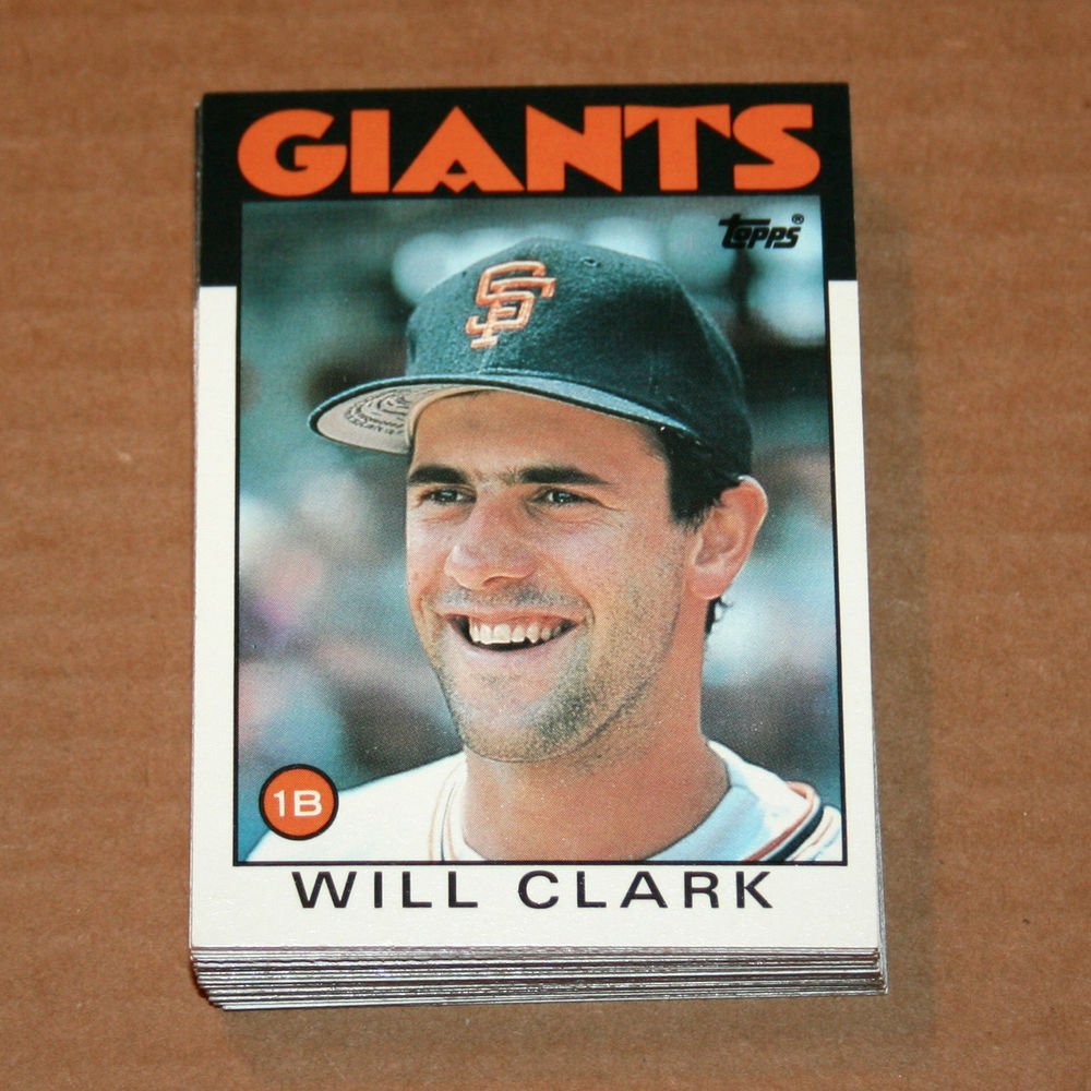1986 TOPPS BASEBALL - San Francisco Giants Team Set + Traded Series