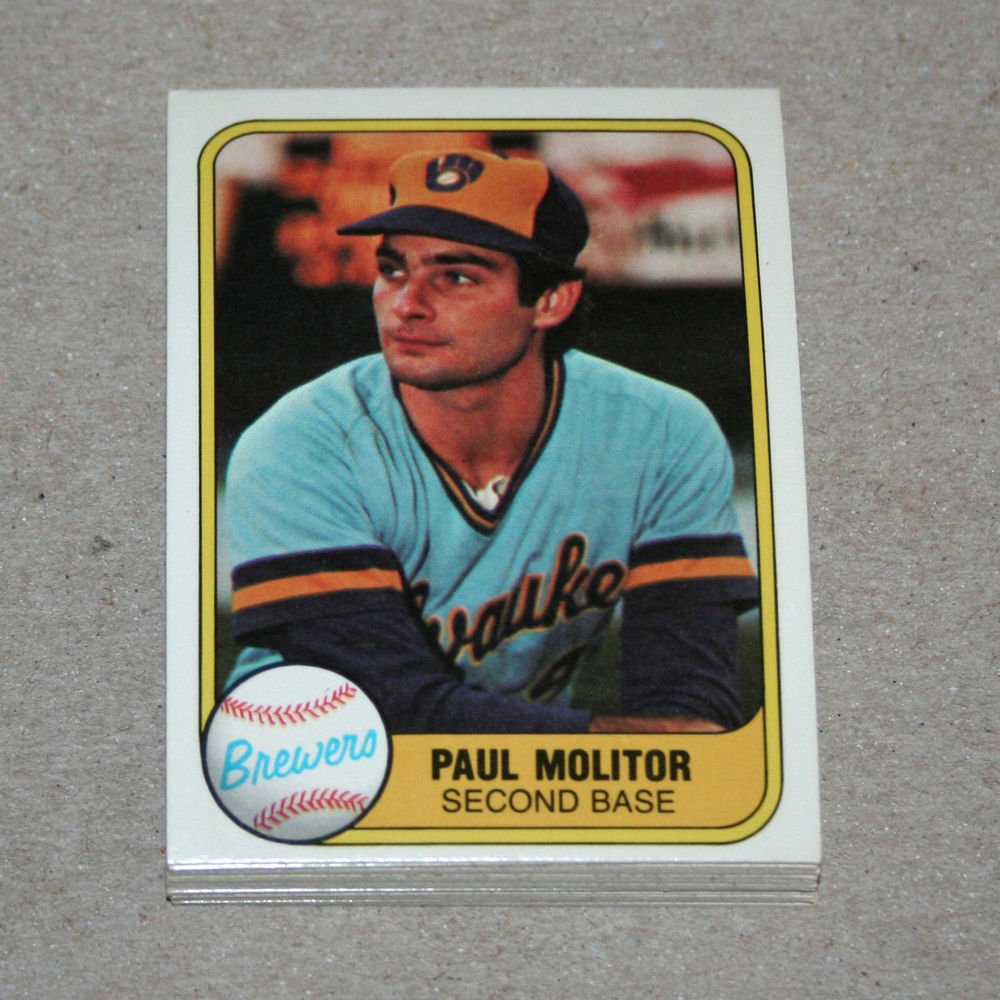 1981 FLEER BASEBALL - Milwaukee Brewers Team Set