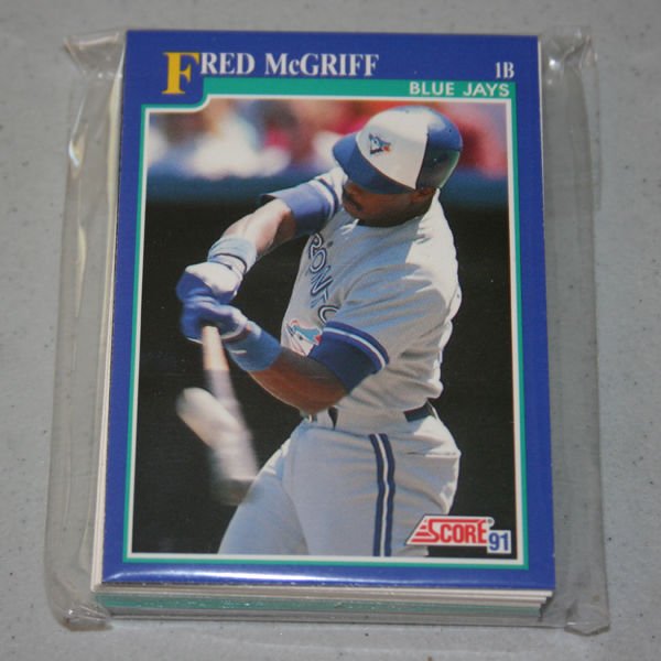 1991 SCORE BASEBALL - Toronto Blue Jays Team Set + Rookie & Traded Series