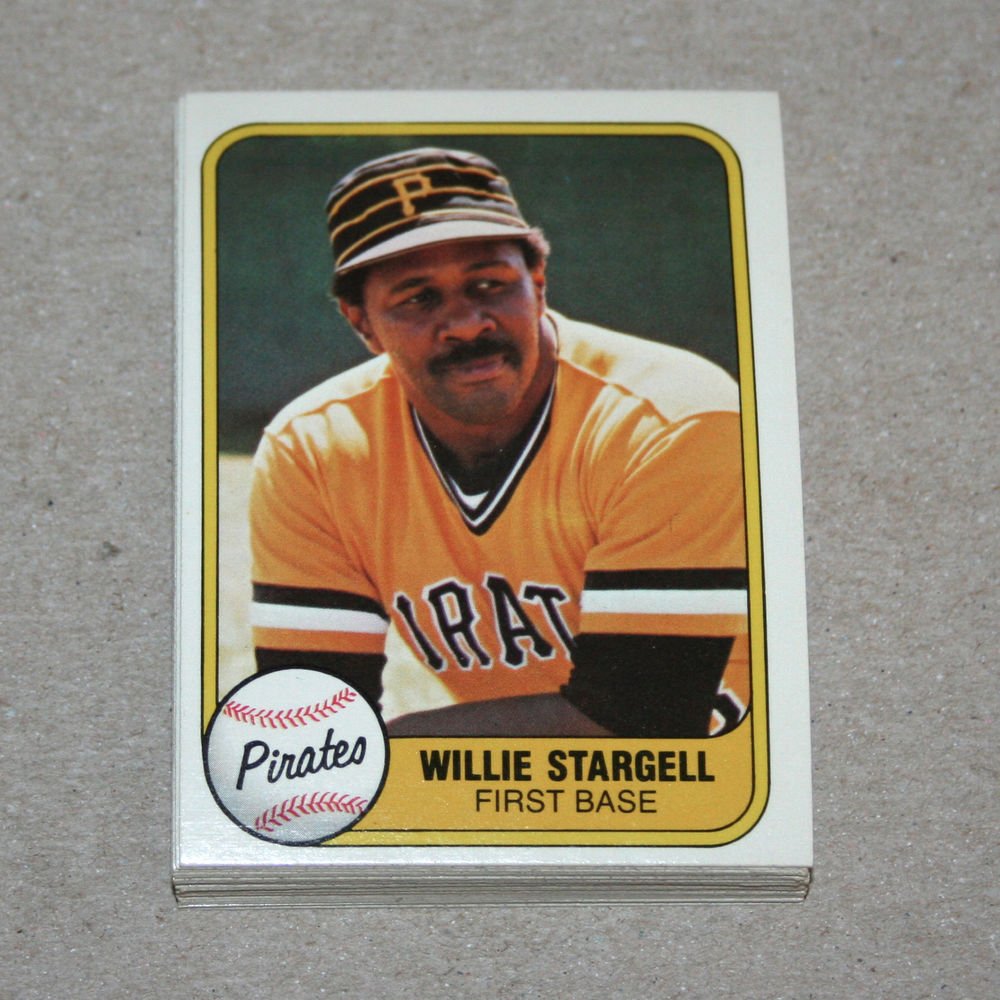 1981 FLEER BASEBALL - Pittsburgh Pirates Team Set