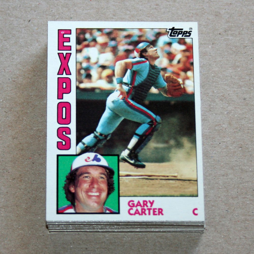 1984 TOPPS BASEBALL - Montreal Expos Team Set + Traded Series