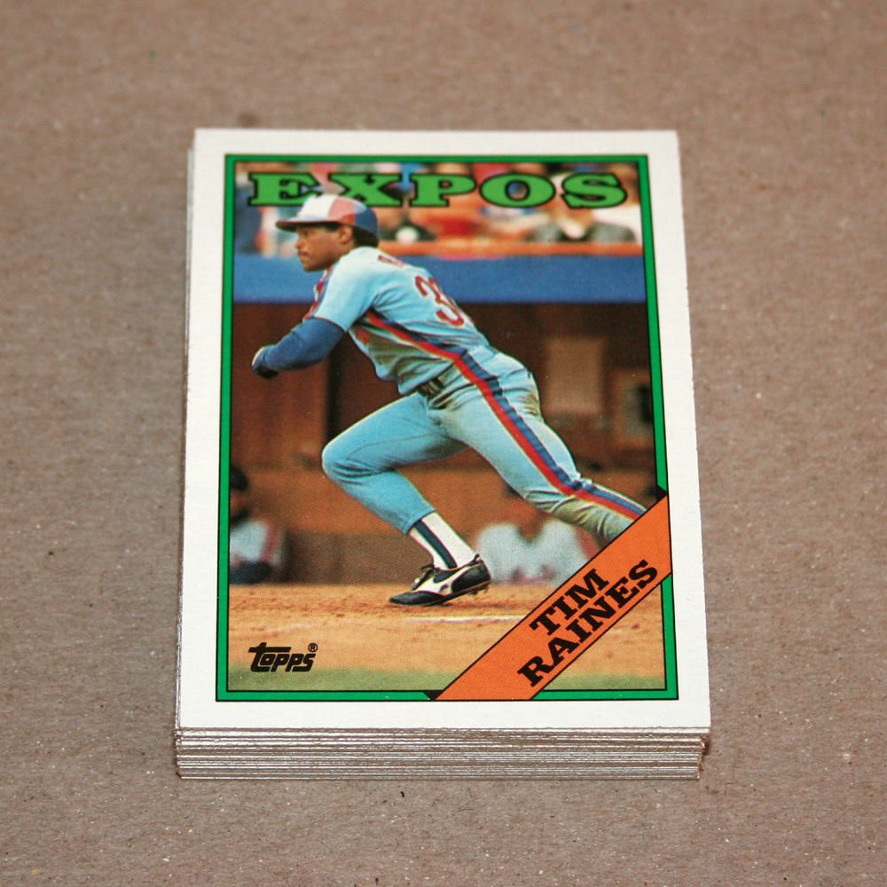 1988 TOPPS BASEBALL - Montreal Expos Team Set + Traded Series