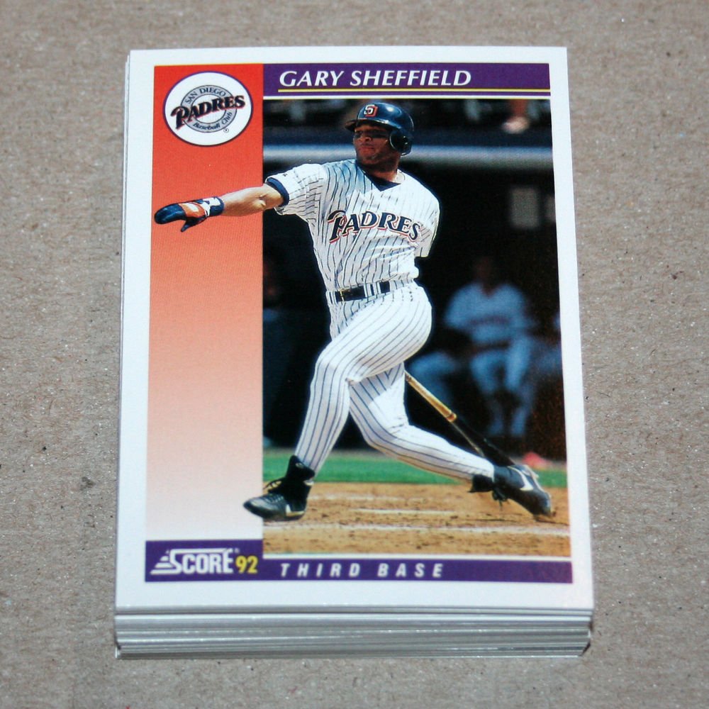 1992 SCORE BASEBALL - San Diego Padres Team Set + Rookie & Traded Series