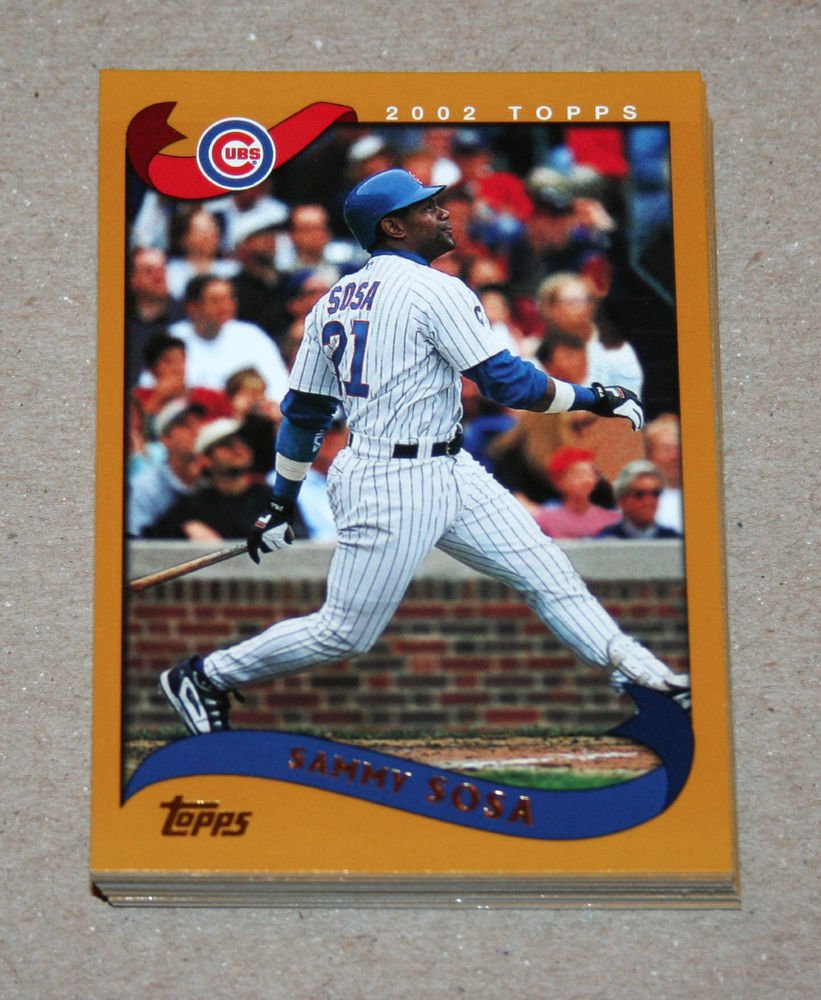 2002 TOPPS BASEBALL - Chicago Cubs Team Set (Series 1 & 2)