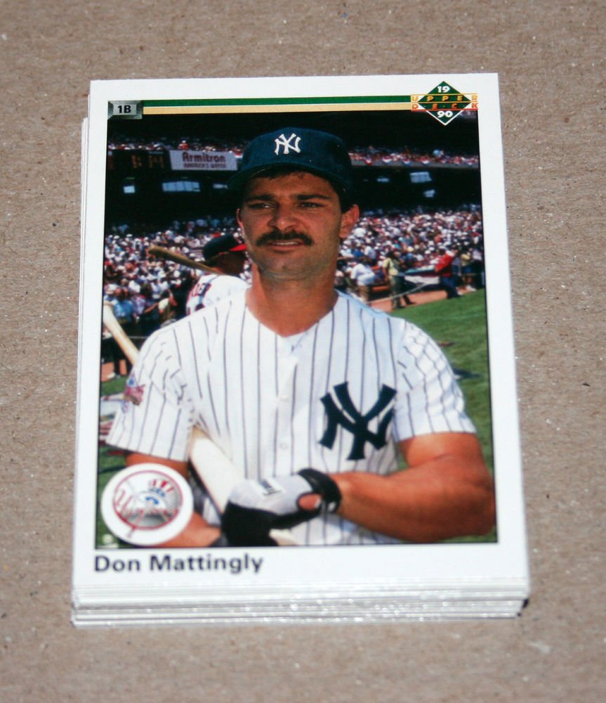 1990 UPPER DECK BASEBALL - New York Yankees Team Set + High Number Series
