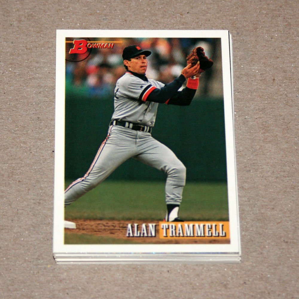 1993 BOWMAN BASEBALL - Detroit Tigers Team Set
