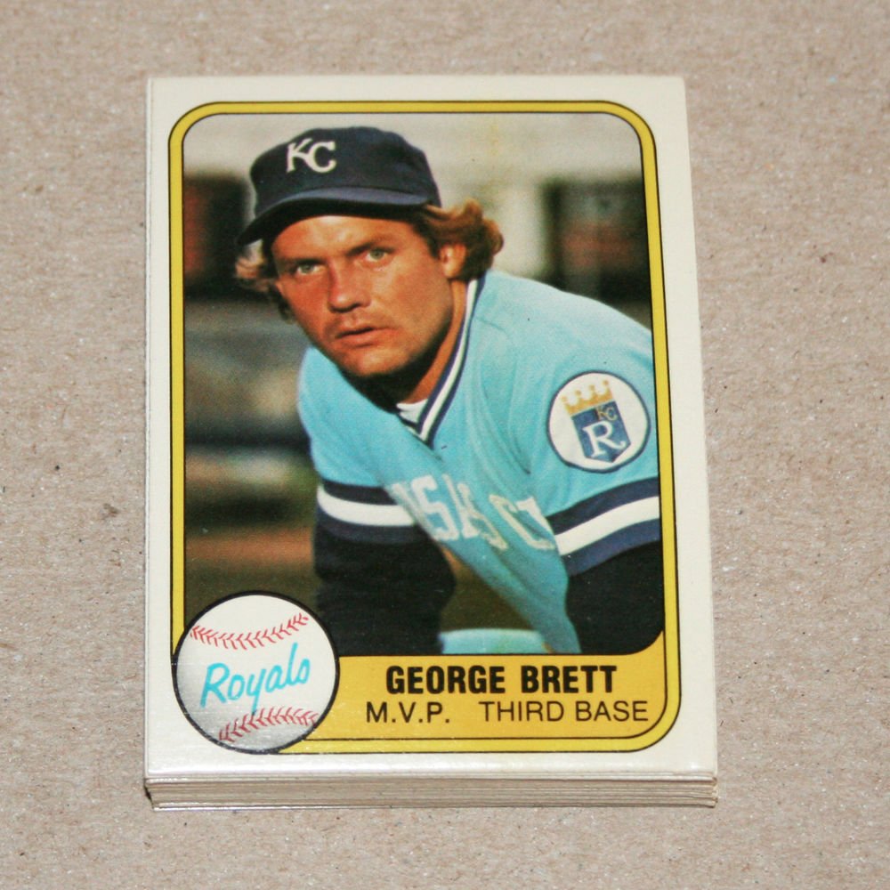 1981 FLEER BASEBALL - Kansas City Royals Team Set