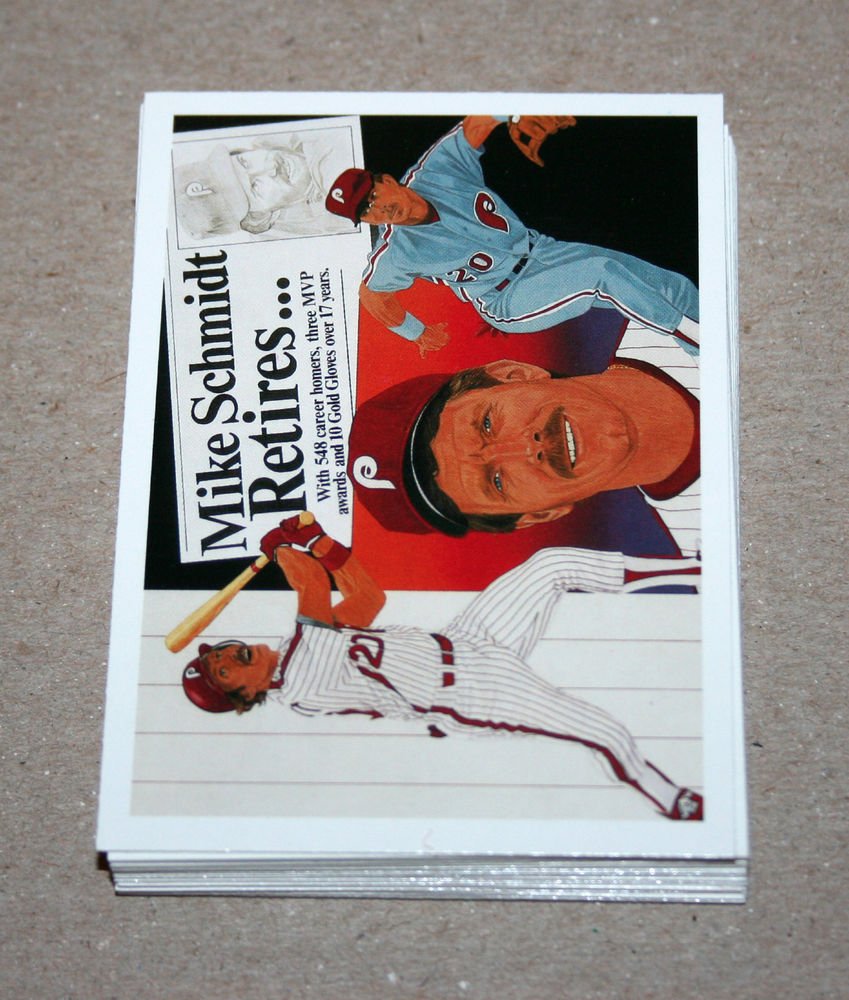 1990 UPPER DECK BASEBALL - Philadelphia Phillies Team Set + High Number Series