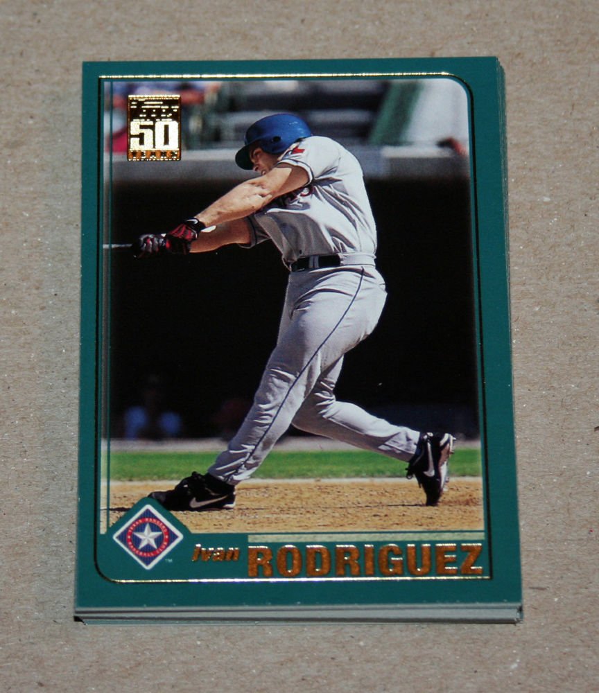 2001 TOPPS BASEBALL - Texas Rangers Team Set (Series 1 & 2)