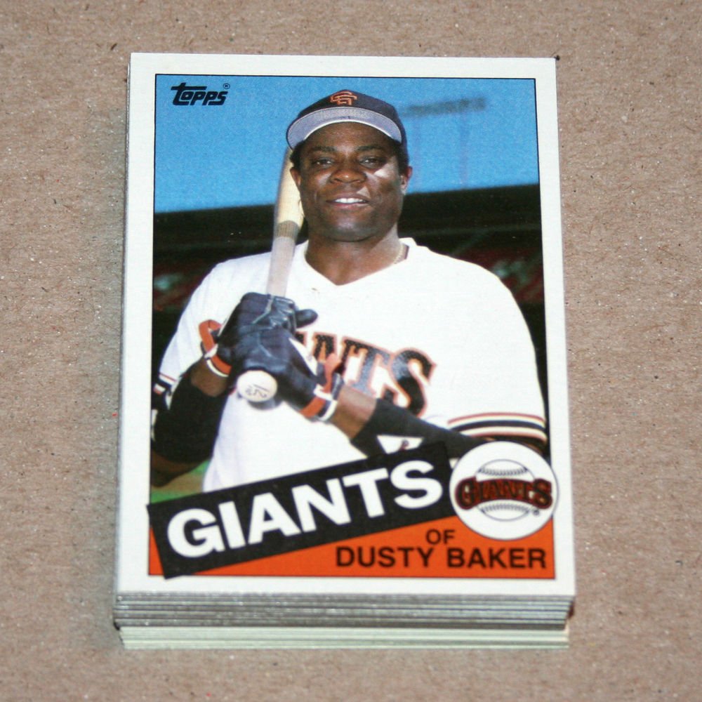1985 TOPPS BASEBALL - San Francisco Giants Team Set + Traded Series