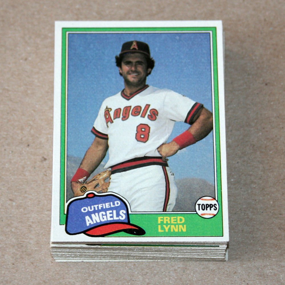 1981 TOPPS BASEBALL - California Angels Team Set + Traded Series