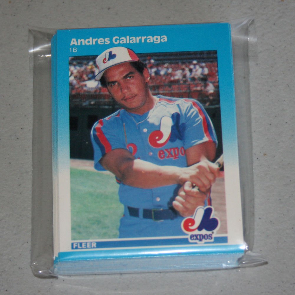 1987 FLEER BASEBALL - Montreal Expos Team Set + Update Series