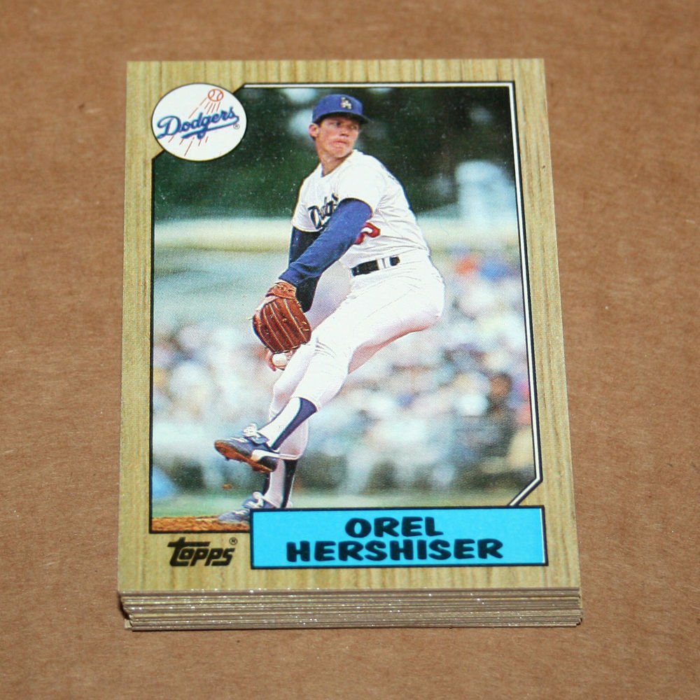 1987 TOPPS BASEBALL - Los Angeles Dodgers Team Set + Traded Series