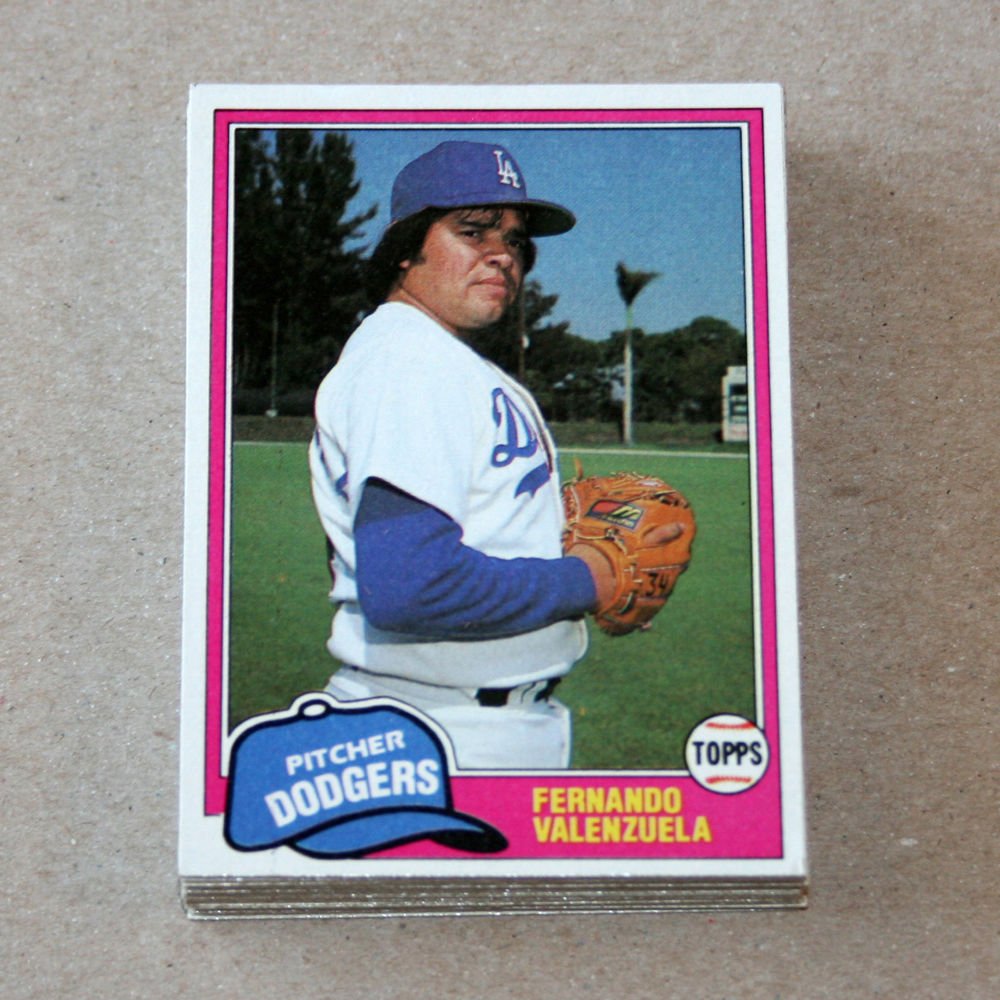 1981 TOPPS BASEBALL - Los Angeles Dodgers Team Set + Traded Series