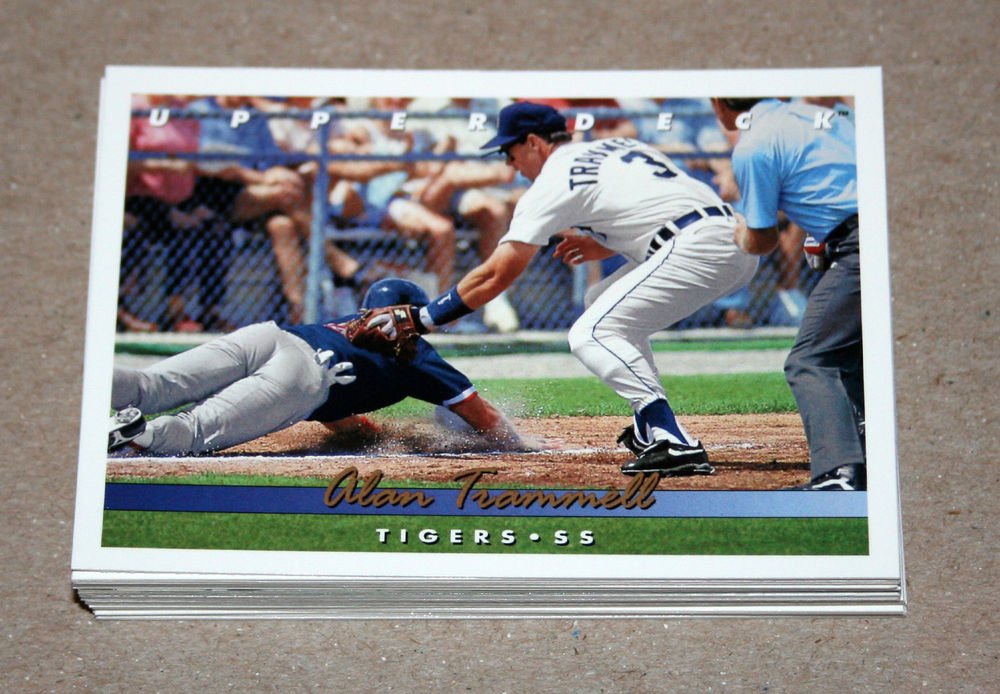 1993 UPPER DECK BASEBALL - Detroit Tigers Team Set (Series 1 & 2)