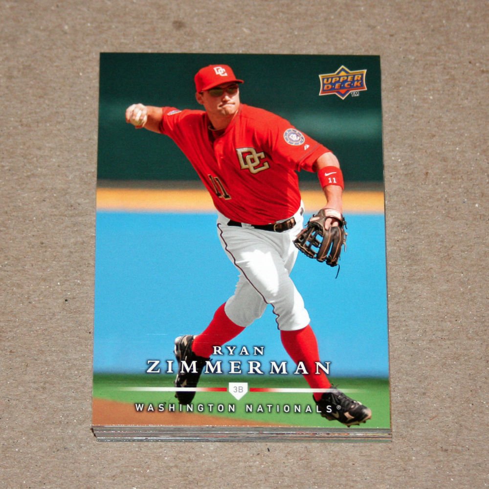 2008 UPPER DECK BASEBALL - Washington Nationals Team Set (Series 1 & 2)