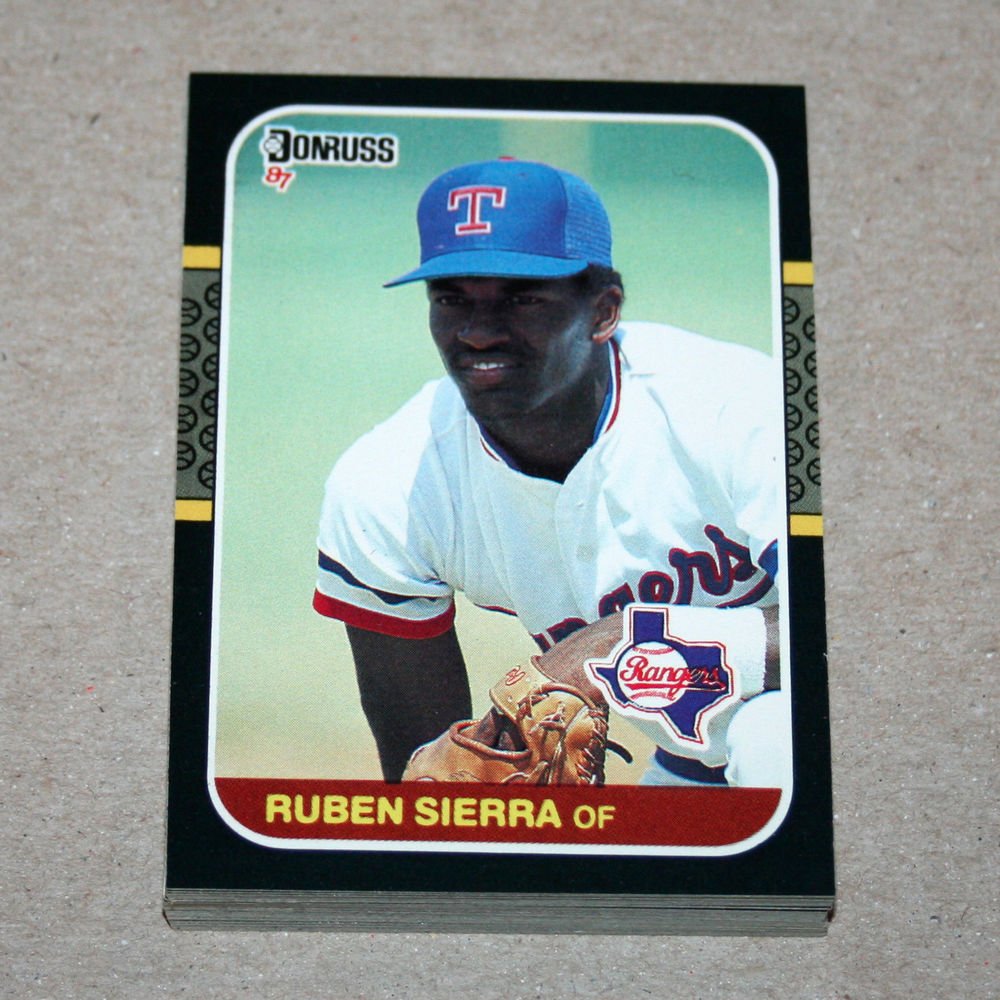 1987 DONRUSS BASEBALL - Texas Rangers Team Set