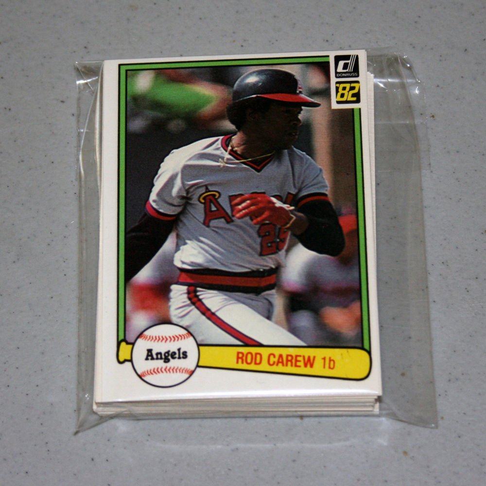 1982 DONRUSS BASEBALL - California Angels Team Set