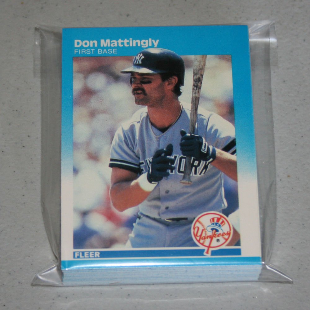 1987 FLEER BASEBALL - New York Yankees Team Set + Update Series