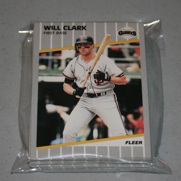 1989 FLEER BASEBALL - San Francisco Giants Team Set
