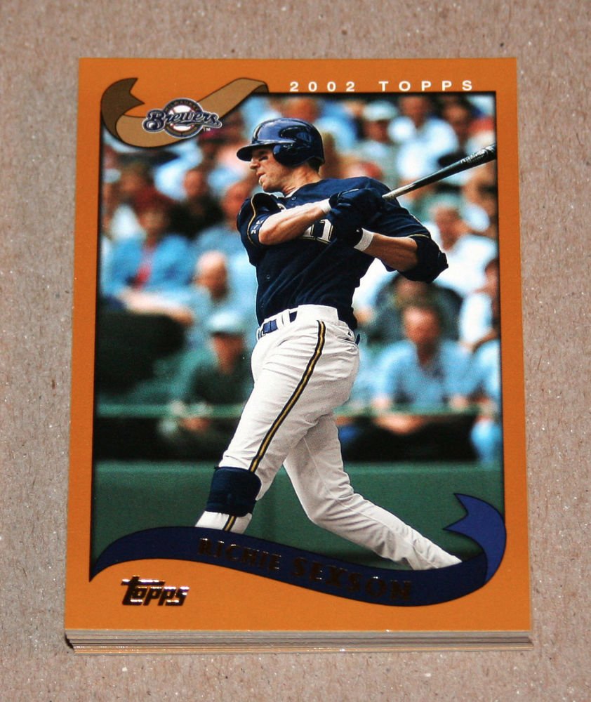 2002 TOPPS BASEBALL - Milwaukee Brewers Team Set (Series 1 & 2)