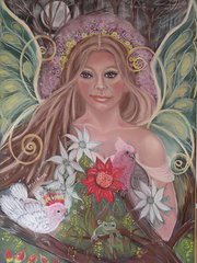 Marlaina 24 x 16 FINE ART CANVAS FRAMED PRINT
