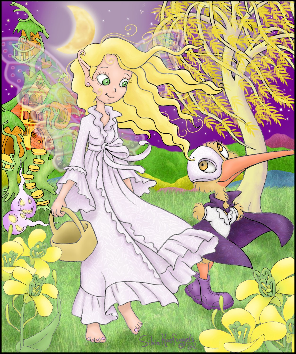 Samhain 24 X 16 FINE ART CANVAS FRAMED PRINT