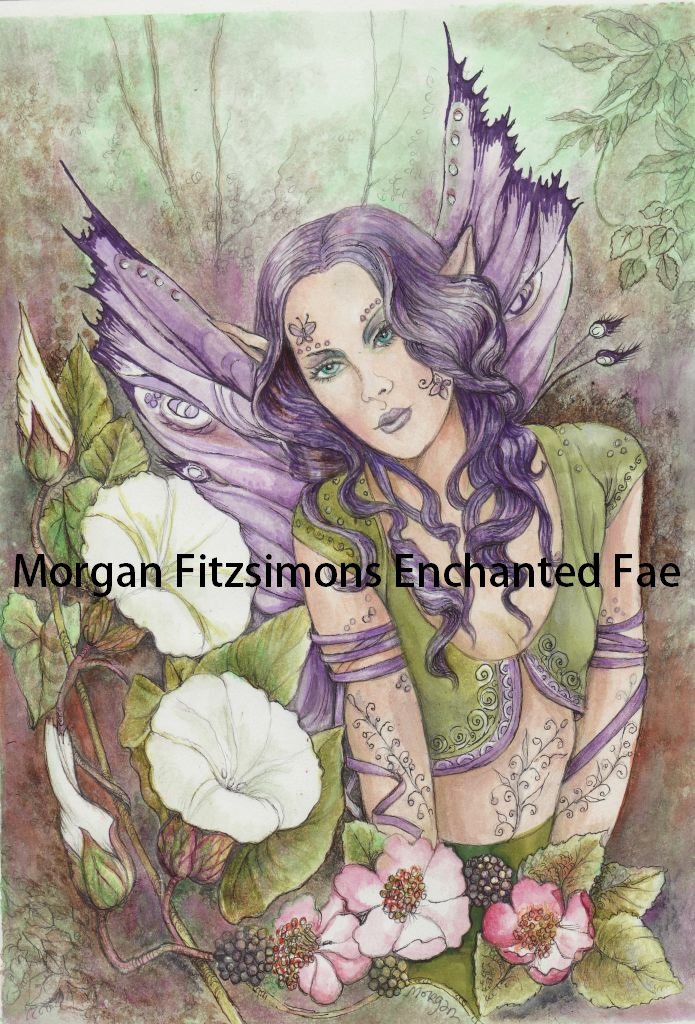 Fae In The Bindweed 12 x 8 FINE ART CANVAS FRAMED PRINT