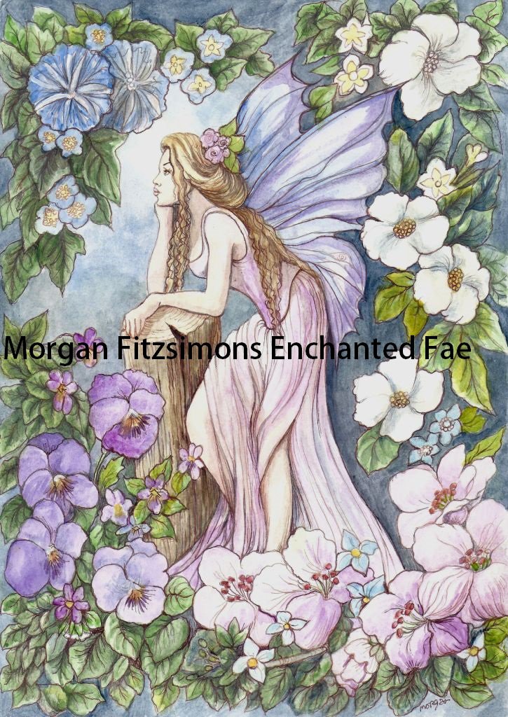 Faery Garden 24 x 16 FINE ART CANVAS FRAMED PRINT