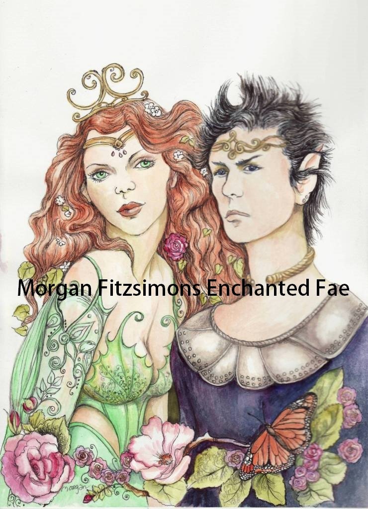 Oberon & Titania 24 x 16 FINE ART CANVAS FRAMED PRINT