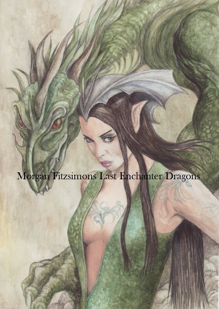 Spirit Dragon 24 x 16 FINE ART CANVAS FRAMED PRINT
