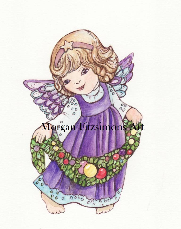 Christmas Angel 3 Digital & Printable Greeting Card