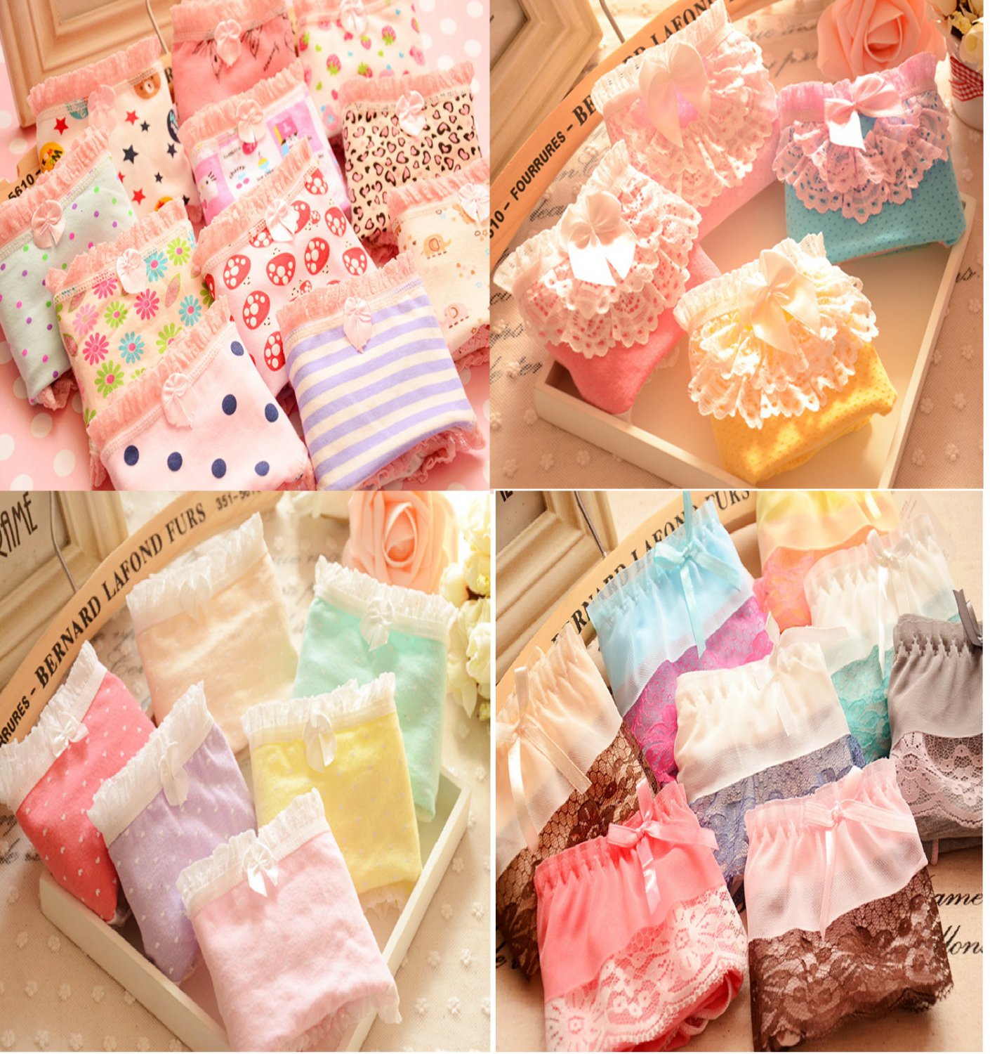 Free Shipping to USA Wholesale Lot x 40 Top Quality Panties Sexy Lingerie Knickers