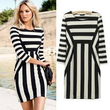 Monochrome Black White Striped Celebrity Optical Illusion