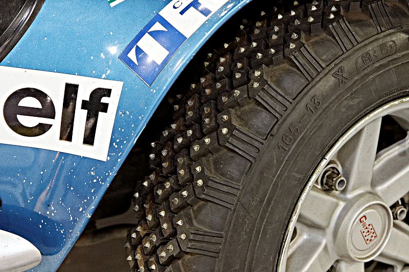 Alpine Renault A 110 Spike Tires - Rally Car Photo Print