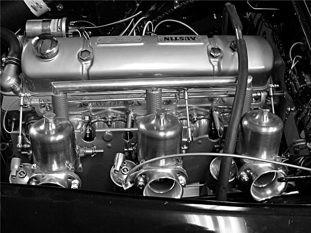 1959 works Austin Healey 3.0 engine - Rally Car Picture Photo Print