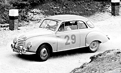 DKW 3-6 racing at 1954 Monte-Carlo Rally - Rally Car Photo Print