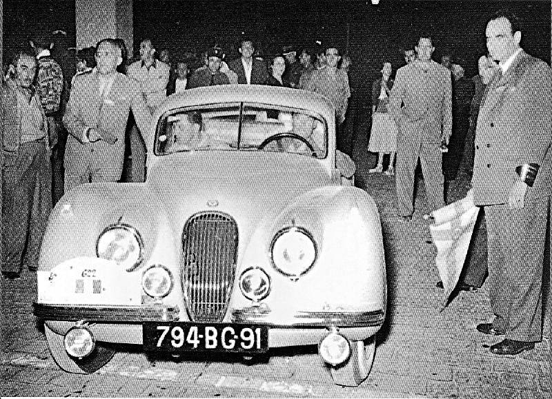 Fraikin-Gendebien Jaguar XK120 1953 Coupe des Alpes - Rally Car Photo Print