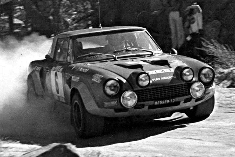 Paganelli-Russo Fiat 124 Abarth 1975 Portugal Rally - Rally Car Photo Print