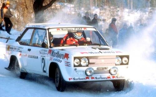 Markku Alen Fiat 131 Abarth 1977 Swedish Rally - Rally Car Photo Print