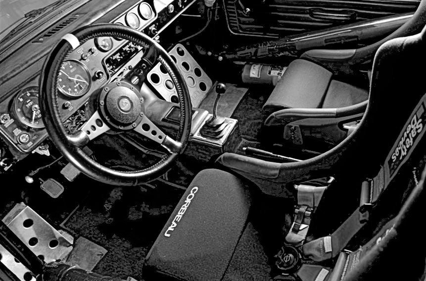 1966 Ford Lotus Cortina Rally Cockpit - Rally Car Photo Print